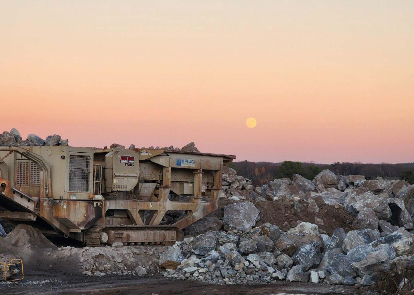 Rock Crushing to Select Materials – December 2022